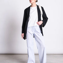 JAN ‘N JUNE - COTTON PANTS SOBY BLUE WHITE STRIPED GOTS - Hose - ROSA ECK