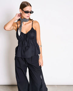 JAN 'N JUNE - EBUR Spaghettiträger - Top • Black - ROSA ECK