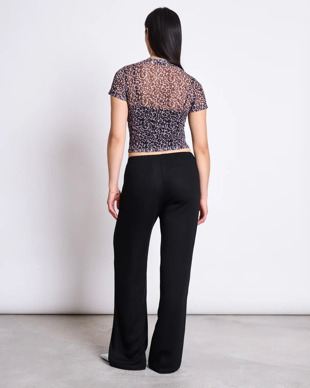 JAN 'N JUNE - EVIE Mesh T-Shirt • Leo Print - ROSA ECK