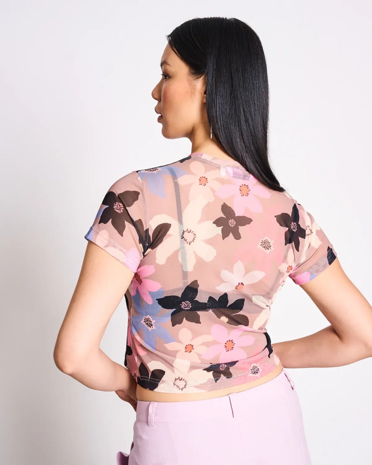 JAN 'N JUNE - EVIE Mesh - T-Shirt • Wild Bloom - ROSA ECK