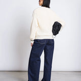 JAN 'N JUNE - LENA Grobstrickjacke • Offwhite - ROSA ECK