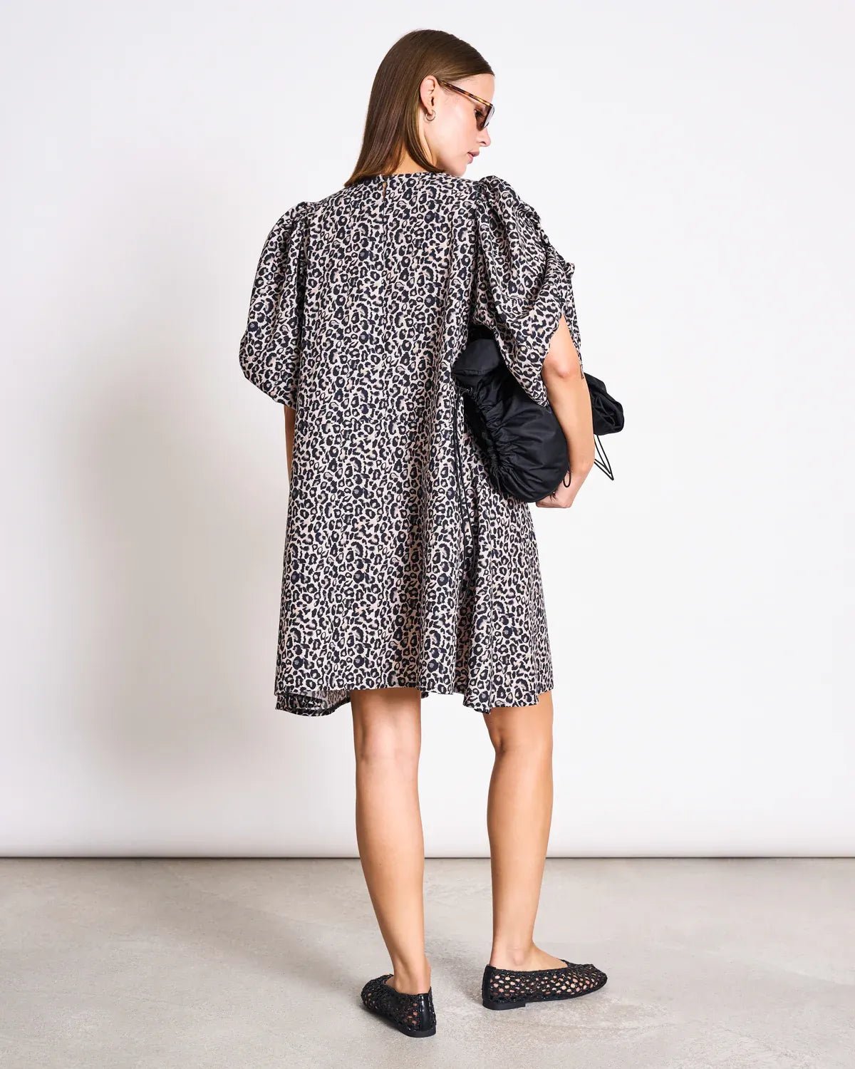 JAN 'N JUNE - MALUS Minikleid • Leo Print - ROSA ECK