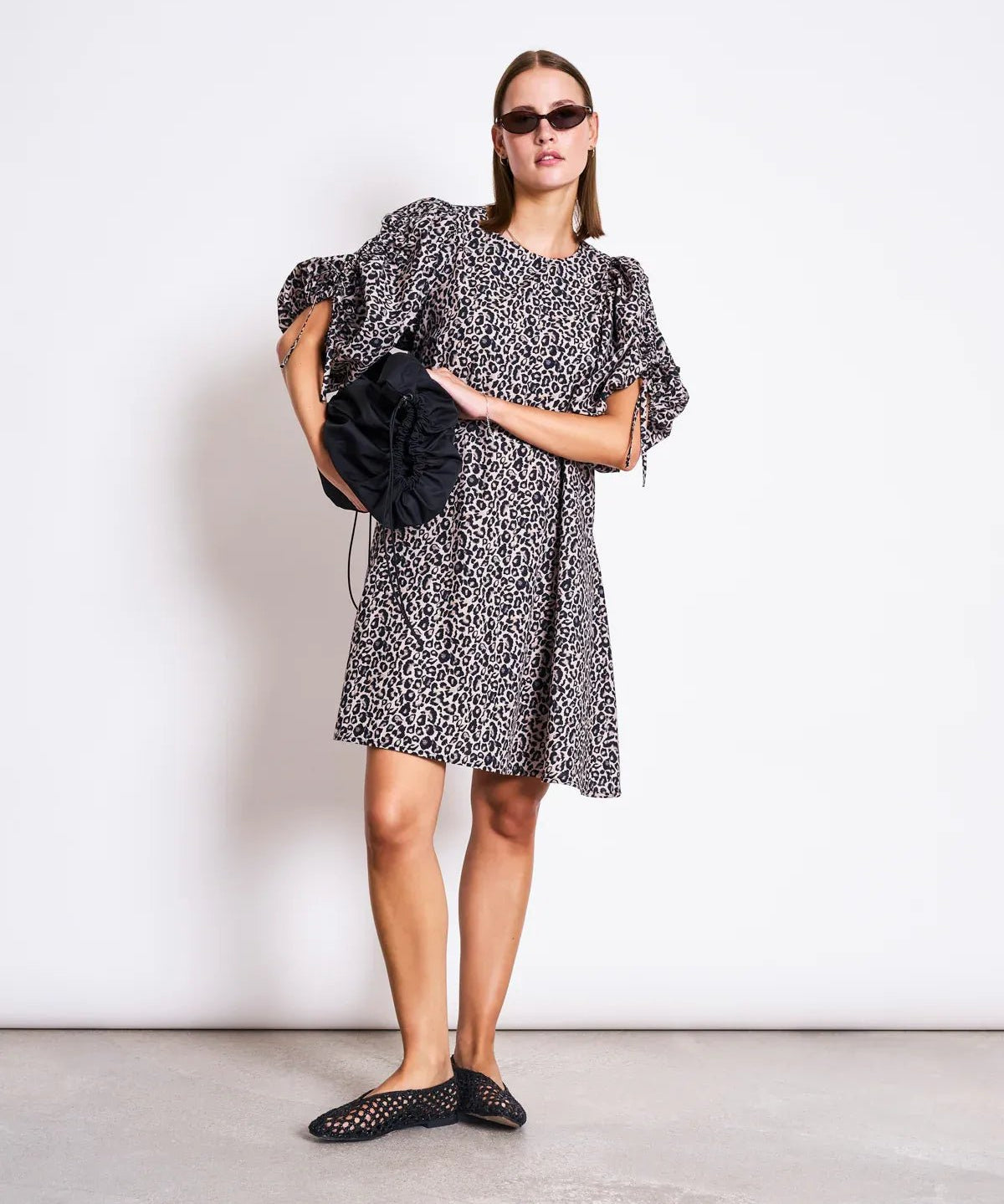 JAN 'N JUNE - MALUS Minikleid • Leo Print - ROSA ECK
