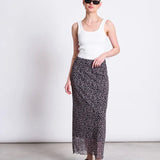 JAN ‘N JUNE - MESH MAXI SKIRT SMUK LEO PRINT - Rock - ROSA ECK
