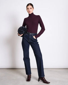 JAN ‘N JUNE - MIO Rollkragenpullover (Ripp) • Cherry Lacquer - ROSA ECK Concept Store