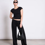 JAN 'N JUNE - REN T-Shirt • Black - ROSA ECK