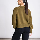 JAN 'N JUNE - SIVIA Strickjacke • Woody Olive - ROSA ECK