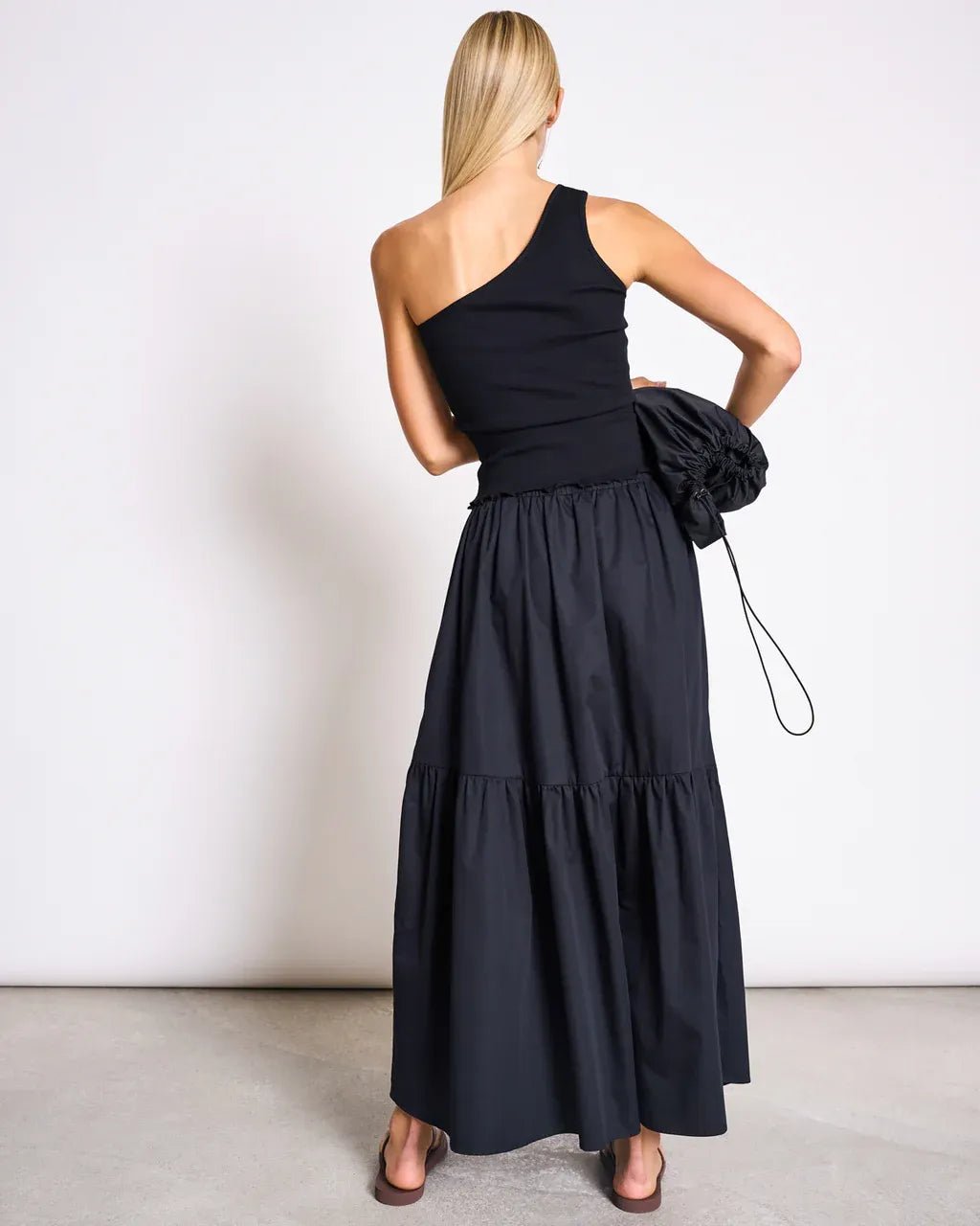 JAN 'N JUNE - TIGRIS One - Shoulder Top • Black - ROSA ECK