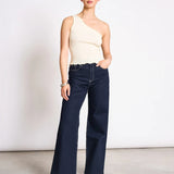 JAN 'N JUNE - TIGRIS One - Shoulder Top • Buttermilk - ROSA ECK