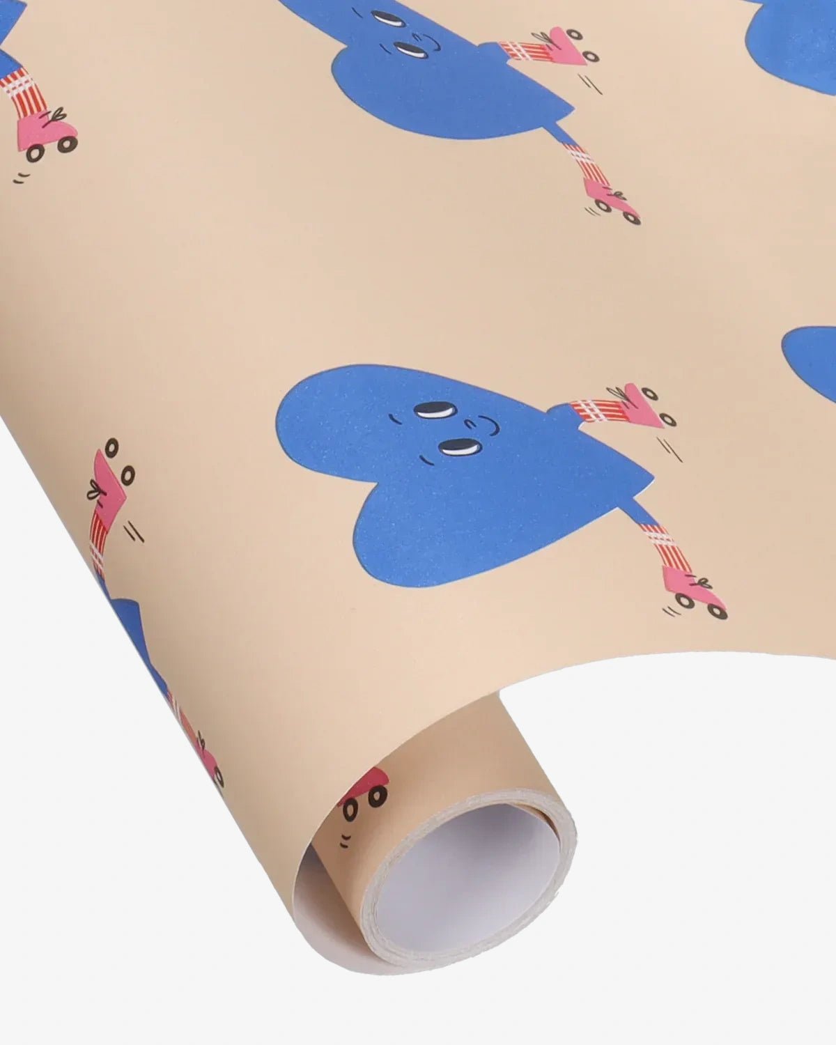 Kado Design - Geschenkpapier - Rolle • Herzen (Marii Sore) - ROSA ECK