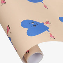 Kado Design - Geschenkpapier - Rolle • Herzen (Marii Sore) - ROSA ECK