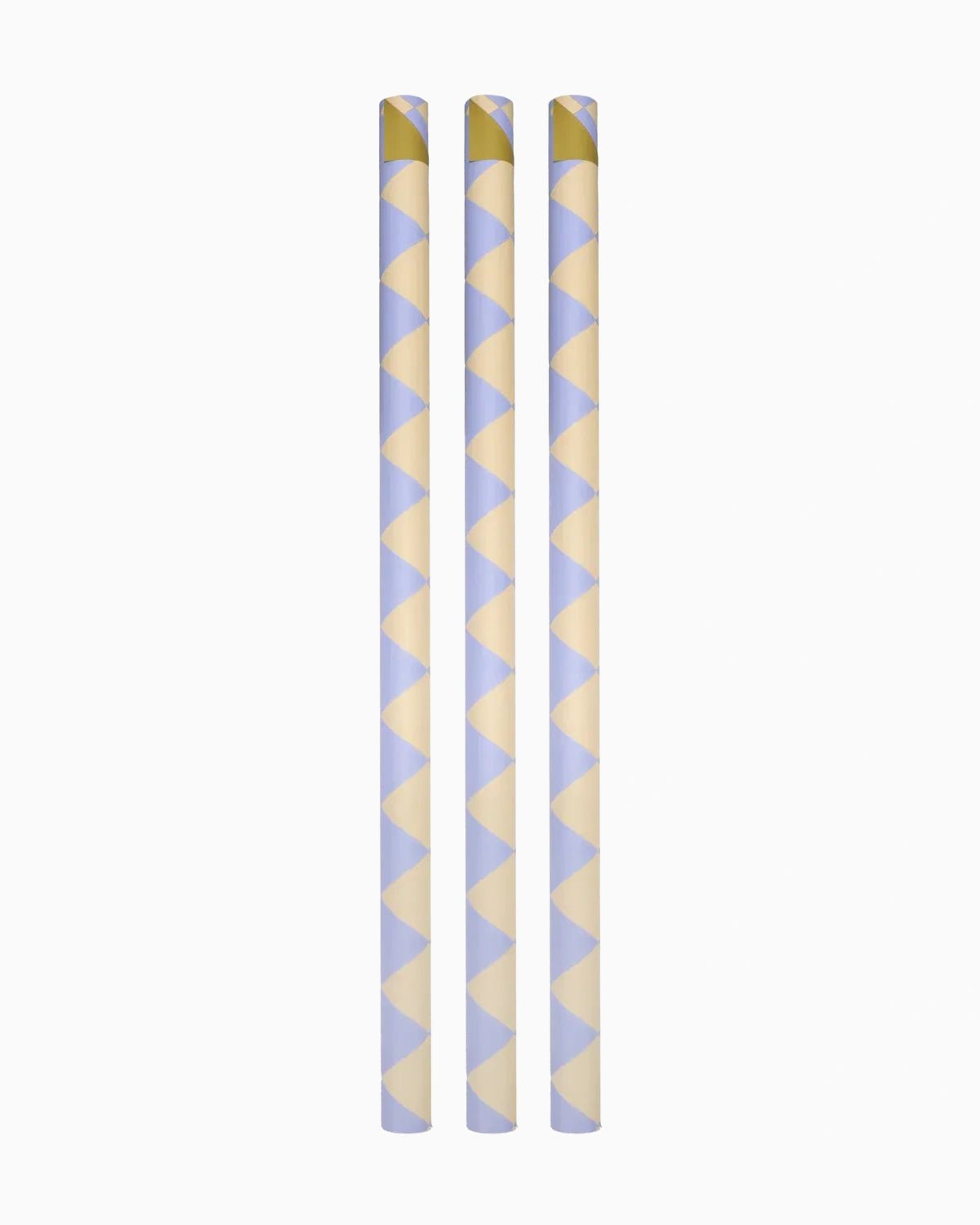 Kado Design - Geschenkpapier - Rolle • Kariert Hellblau/Buttergelb - Geschenkverpackung - ROSA ECK