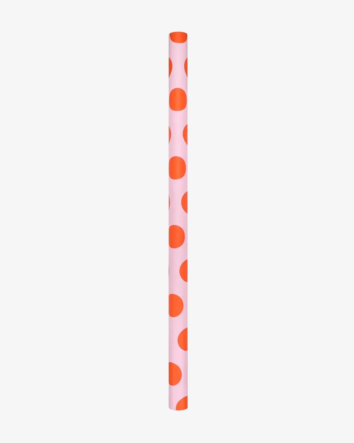 Kado Design - Geschenkpapier - Rolle • Pink/Orange gepunktet - ROSA ECK