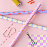 Kado Design - Geschenkpapier • Rosa mit Blumenmuster - Geschenkpapier - ROSA ECK Concept Store