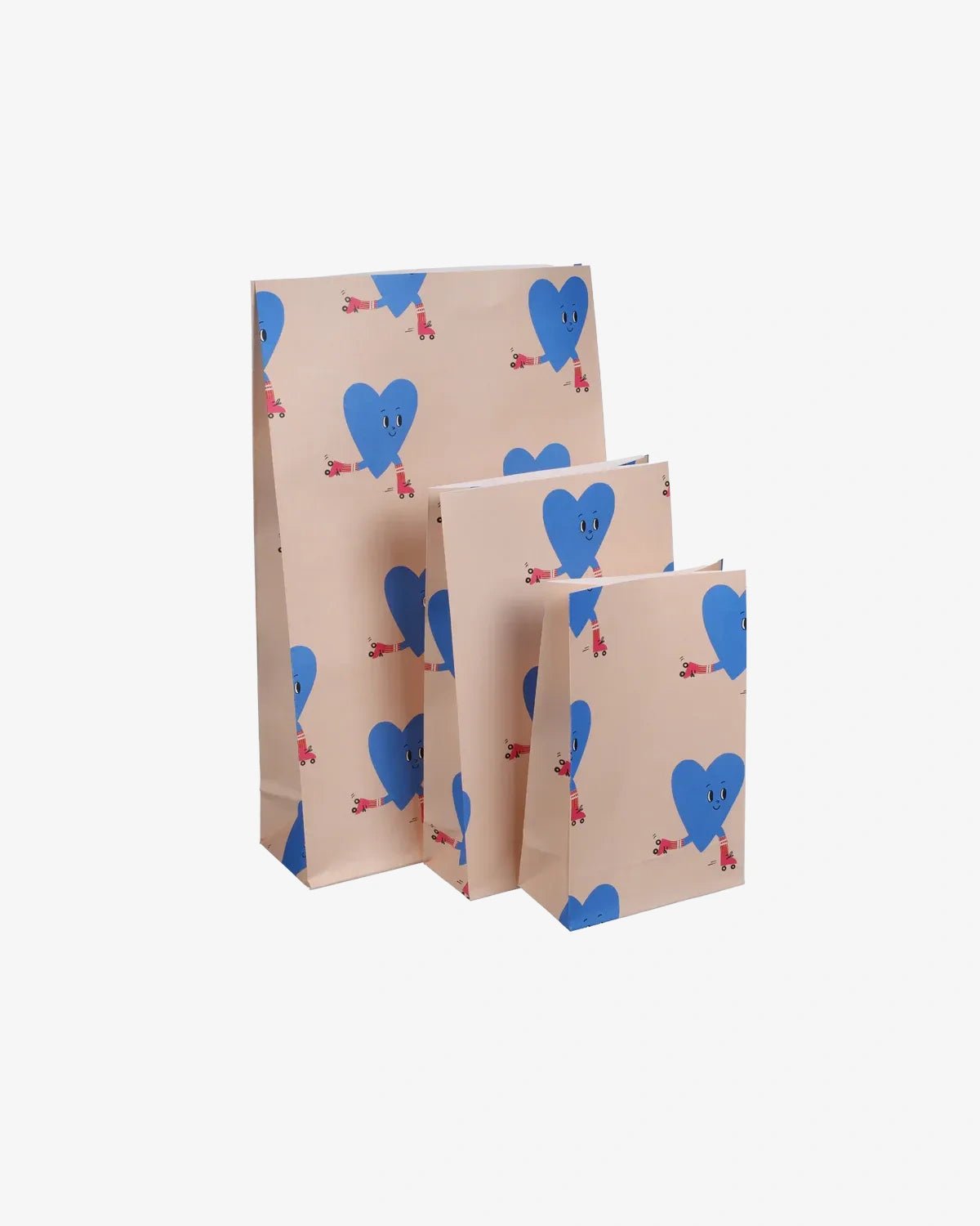 Kado Design - Geschenktüte mit Boden • Herzen (Marii Sore) - ROSA ECK