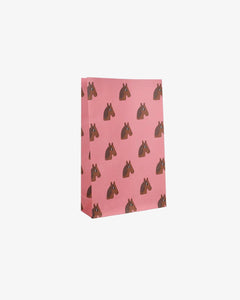 Kado Design - Geschenktüte mit Boden • Pferde (Charlotte Janvier) - ROSA ECK