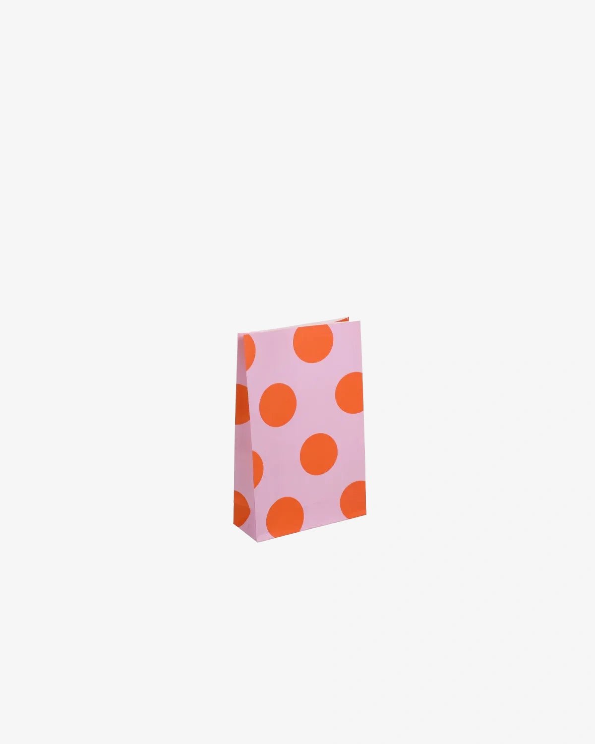 Kado Design - Geschenktüte mit Boden • Pink/Orange gepunktet (Lottie Dottie) - ROSA ECK