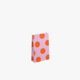 Kado Design - Geschenktüte mit Boden • Pink/Orange gepunktet (Lottie Dottie) - ROSA ECK