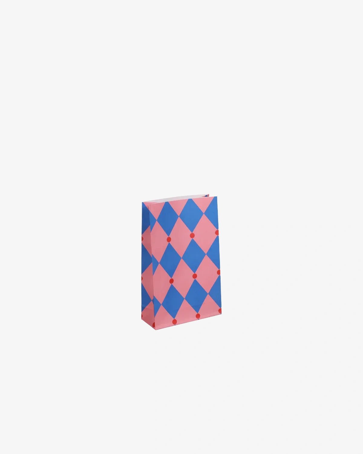 Kado Design - Geschenktüte mit Boden • Zirkus Pink/Blau/Rot - ROSA ECK