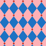 Kado Design - Geschenktüte mit Boden • Zirkus Pink/Blau/Rot - ROSA ECK