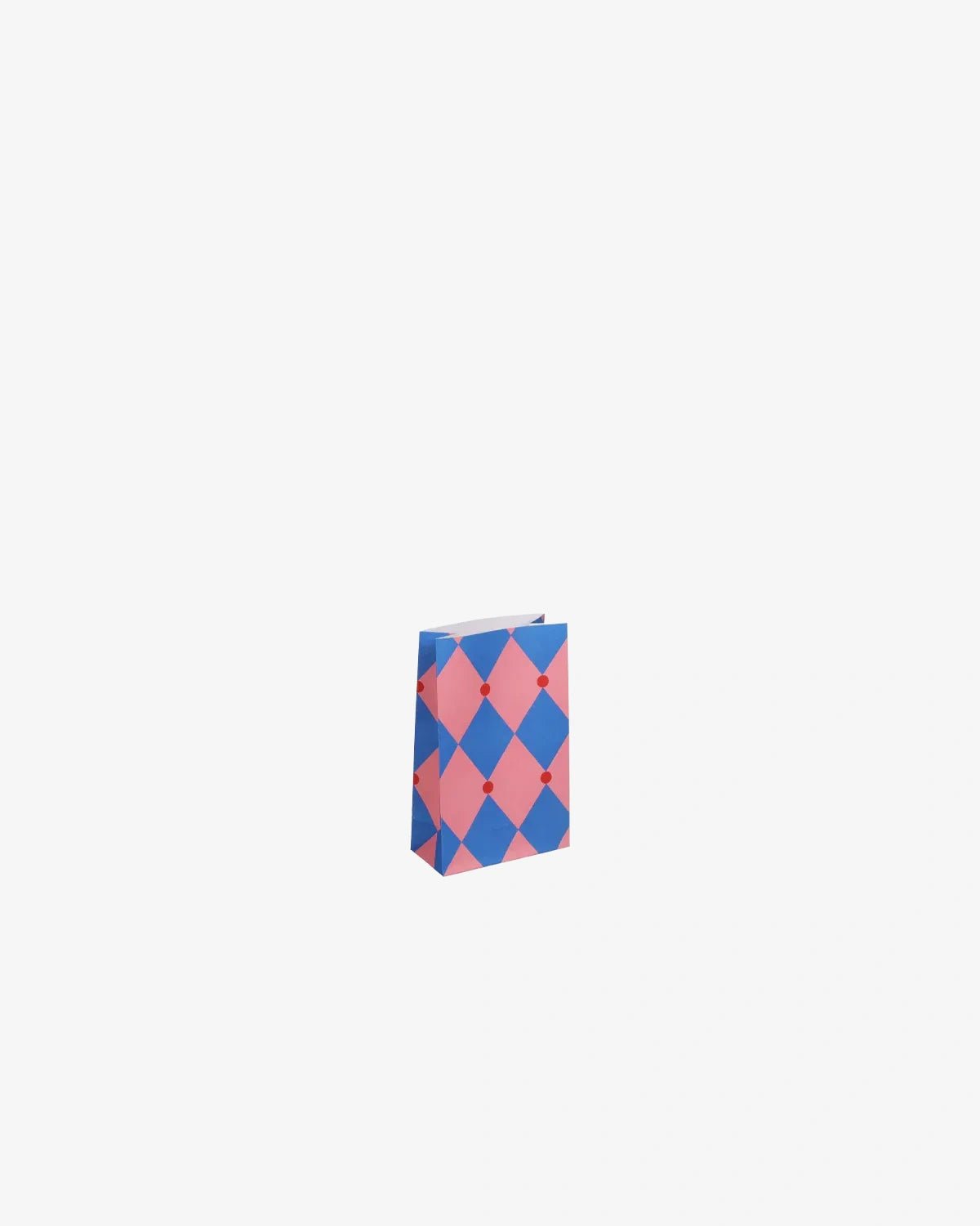 Kado Design - Geschenktüte mit Boden • Zirkus Pink/Blau/Rot - ROSA ECK