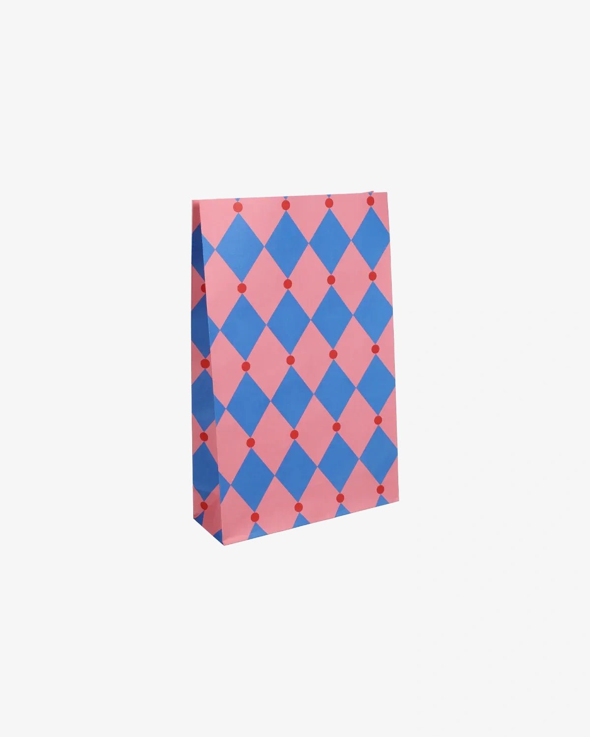 Kado Design - Geschenktüte mit Boden • Zirkus Pink/Blau/Rot - ROSA ECK