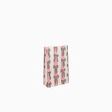 Kado Design - Geschenktüte mit Boden • Schleifen/Streifen Grün/Rosa - Geschenkverpackung - ROSA ECK