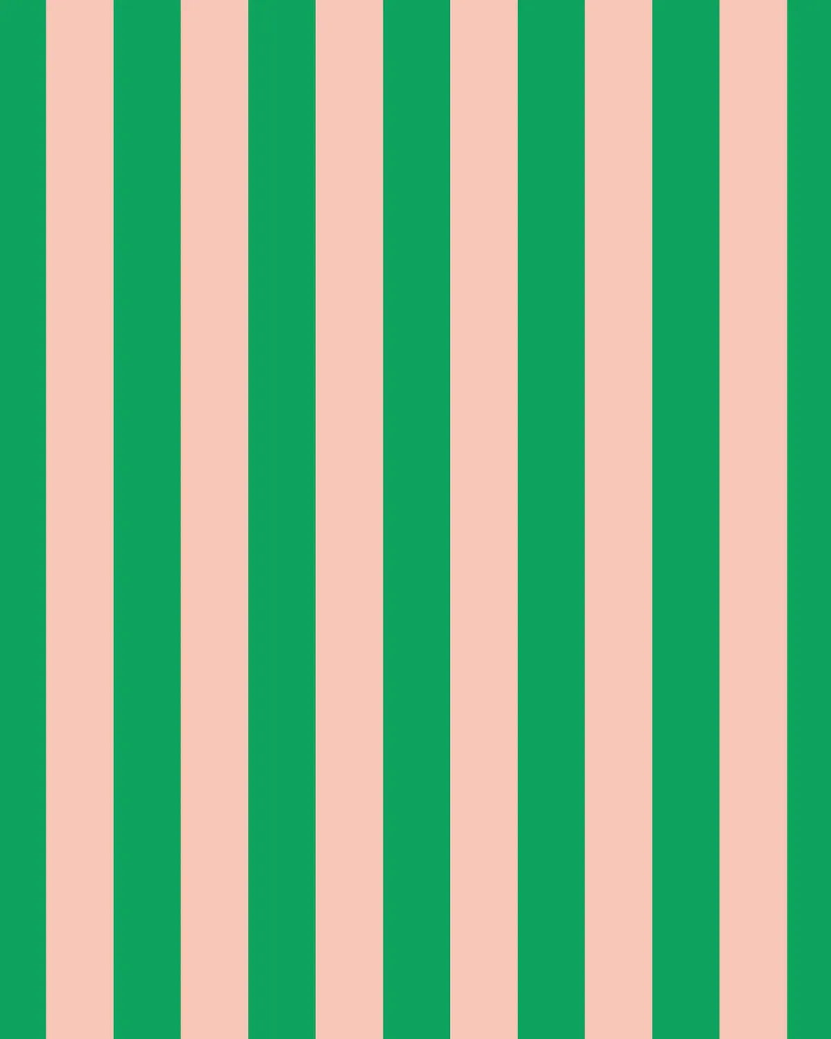 Kado Design - Gestreifte Tragetasche | grass green + soft pink - ROSA ECK Concept Store