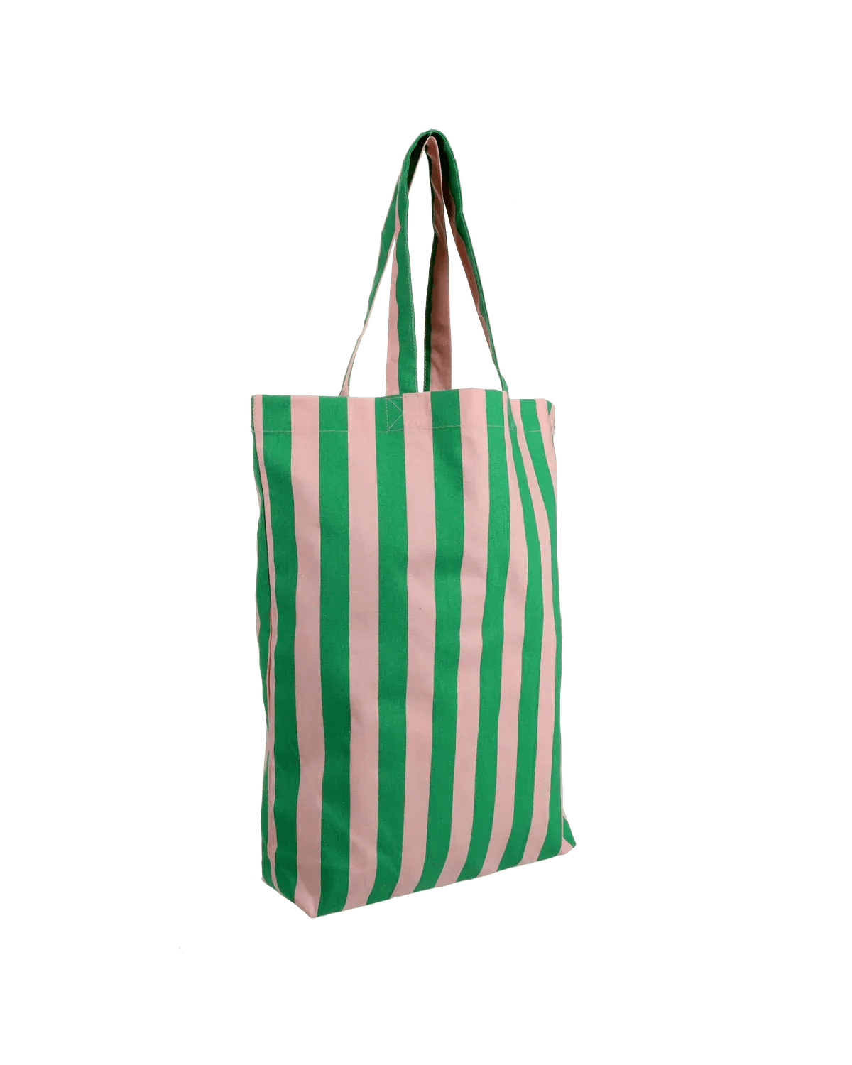 Kado Design - Gestreifte Tragetasche | grass green + soft pink - ROSA ECK Concept Store