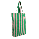 Kado Design - Gestreifte Tragetasche | grass green + soft pink - ROSA ECK Concept Store