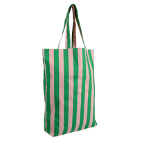 Kado Design - Gestreifte Tragetasche | grass green + soft pink - ROSA ECK Concept Store