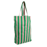 Kado Design - Gestreifte Tragetasche | grass green + soft pink - ROSA ECK Concept Store