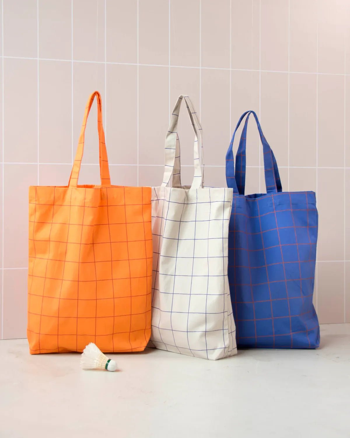 Kado Design - Gestreifte Tragetasche | grid + athletic latte - ROSA ECK Concept Store
