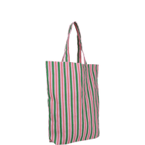 Kado Design - Gestreifte Tragetasche | light fuchsia + grass green + blood orange - ROSA ECK Concept Store