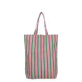 Kado Design - Gestreifte Tragetasche | light fuchsia + grass green + blood orange - ROSA ECK Concept Store