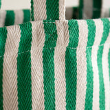 Kado Design - Gestreifte Tragetasche Natur | grass - ROSA ECK Concept Store