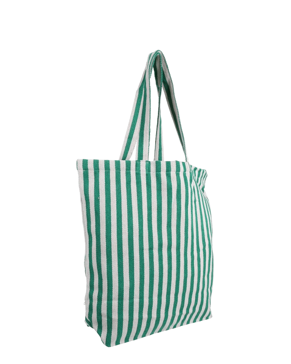 Kado Design - Gestreifte Tragetasche Natur | grass - ROSA ECK Concept Store