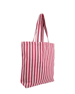Kado Design - Gestreifte Tragetasche Natur | pink - ROSA ECK Concept Store