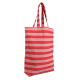 Kado Design - Gestreifte Tragetasche | poppy red + litchi - ROSA ECK Concept Store