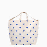 Kado Design - Große Tragetasche • Herzen Blau - Tasche - ROSA ECK
