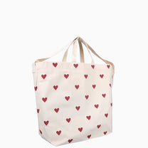 Kado Design - Große Tragetasche • Herzen Dunkelrot - Tasche - ROSA ECK