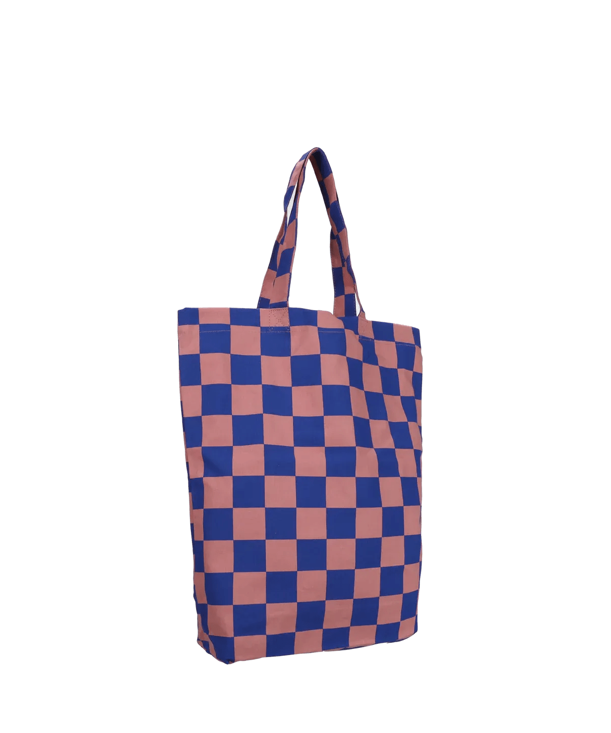 Kado Design - Karierte Tragetasche | cobalt + lychee - ROSA ECK Concept Store