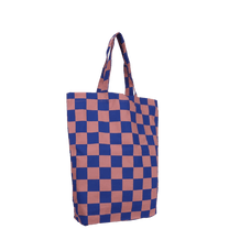 Kado Design - Karierte Tragetasche | cobalt + lychee - ROSA ECK Concept Store