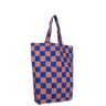 Kado Design - Karierte Tragetasche | cobalt + lychee - ROSA ECK Concept Store
