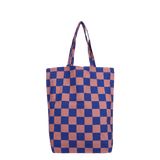 Kado Design - Karierte Tragetasche | cobalt + lychee - ROSA ECK Concept Store
