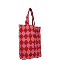 Kado Design - Karierte Tragetasche | diamond grapefruit + brick - ROSA ECK Concept Store