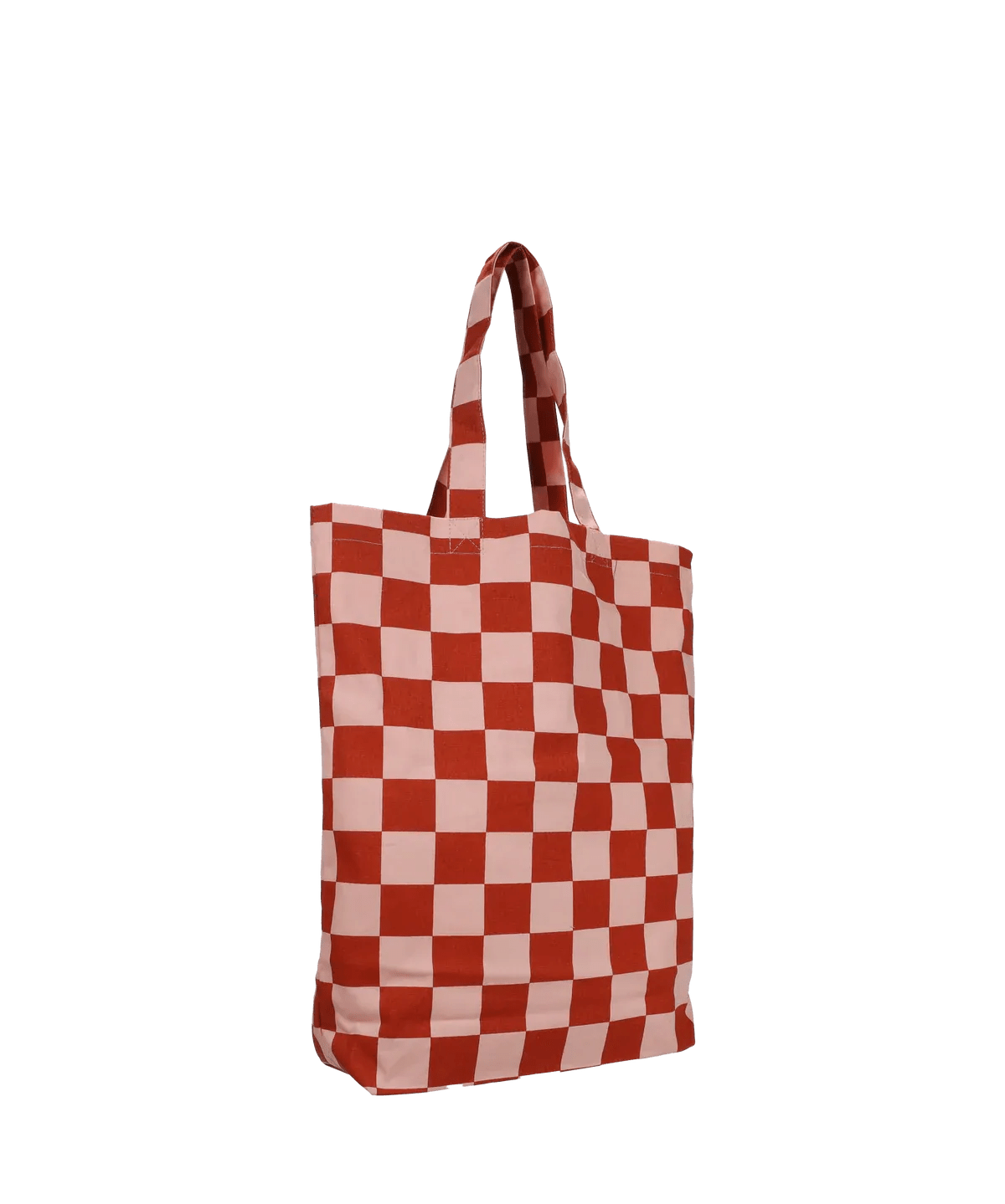 Kado Design - Karierte Tragetasche | ginger + faded pink - ROSA ECK Concept Store
