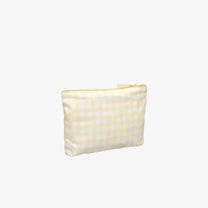Kado Design - Kosmetiktasche aus Baumwolle • Buttergelb kariert - ROSA ECK