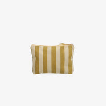 Kado Design - Kosmetiktasche aus Baumwolle • Creme/Grün gestreift - ROSA ECK