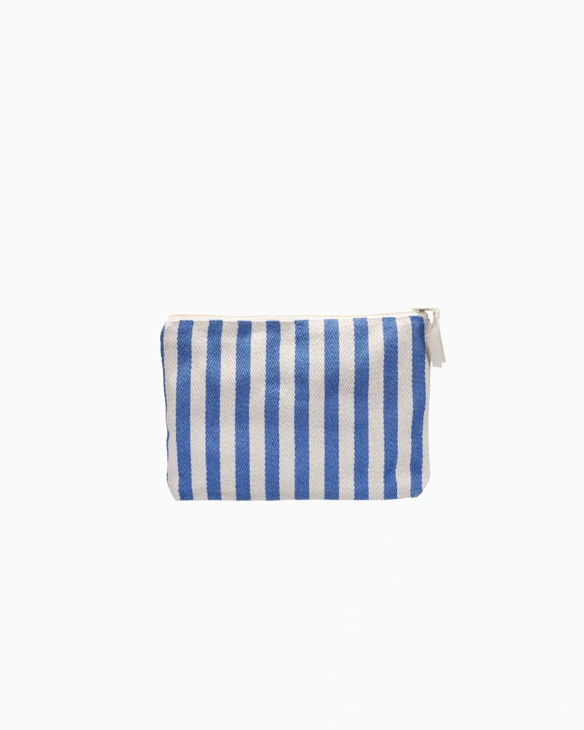 Kado Design - Kosmetiktasche Natur • Streifen Blau - Kulturbeutel - ROSA ECK